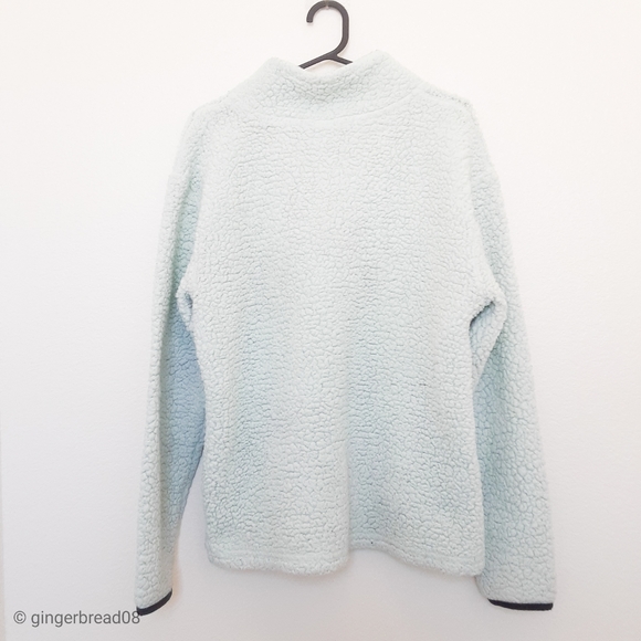 🍵Pink Victoria's Secret Mint Sherpa Pullover - Picture 4 of 8